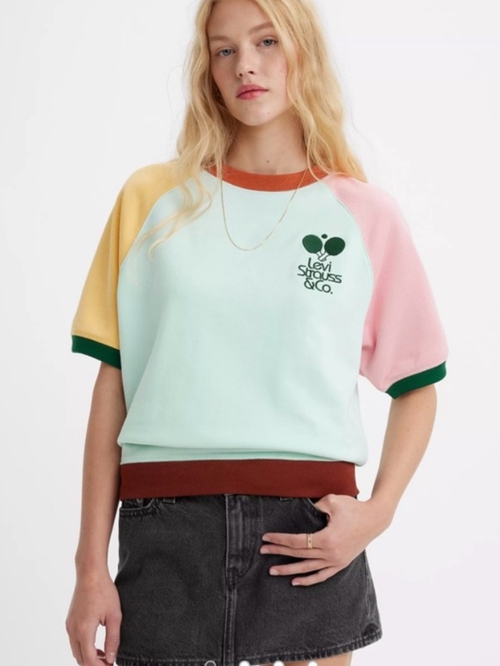 VTG Levi Colorblock Sweater Top - RARE